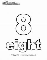 Number Eight Coloring Pages Printable Math Numbers Coloringprintables Quotes Words Colouring Kids Preschool Kindergarten Sheets Sheet Quotesgram Worksheets Printables Abc sketch template