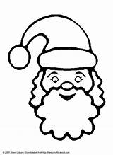 Santa Face Coloring Pages Claus Head Beard Printable Drawing Clipart Color Colouring Template Christmas Popular Kids Library Getdrawings Print sketch template