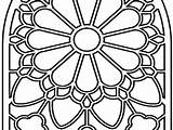 Glass Stained Coloring Pages Christmas Cross Getcolorings Printable Getdrawings sketch template
