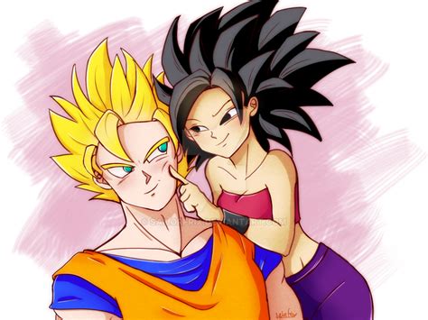Goku And Caulifla By Sailorfrix On Deviantart