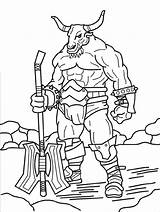 Minotaur Minotaure Coloriage Dessin Mythologie Minotauro Colorier Taureau Arme Mythical Cheval Troie Hugolescargot Imprimer Fantasia Mythological Puppy Mostri Coloriages Grecque sketch template