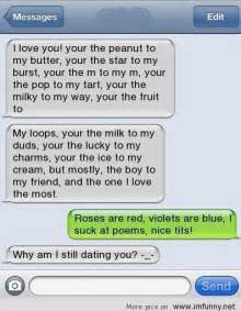 funniest text poem