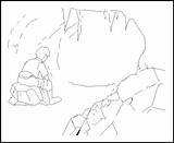 Coloring Cave Scene Pages Deviantart sketch template