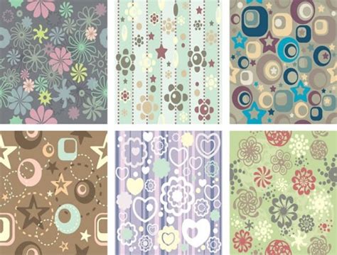 decorative pattern templates colorful classic flat decor vectors