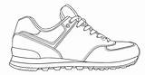 Shoes Shoe Drawing Walking Sneaker Running Getdrawings Vans sketch template