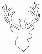 Stag Head Pattern Template Printable Terms Use sketch template