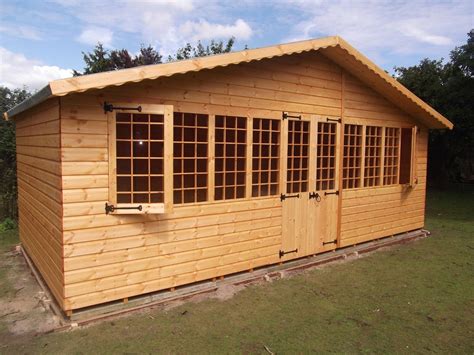supreme summer house wooden shed log cabin high quality graded