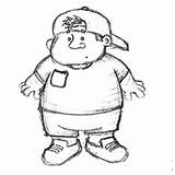 Boy Fat Coloring Face Pages Skecthing Girl Getcolorings Netart sketch template