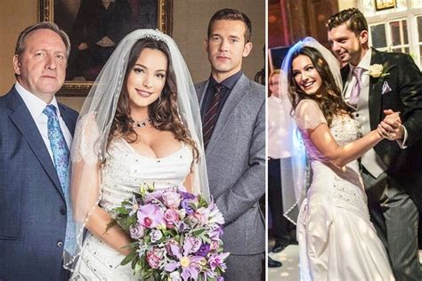 busty kelly brook slips into a wedding dress in new preview of her