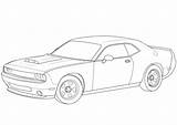 Dodge Challenger Kolorowanka Druku Charger Srt8 Srt Hellcat Kolorowanki Supercoloring Viper sketch template