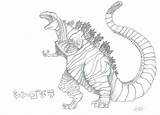 Godzilla Ausmalbilder Gojira Kids Ohbq Sketches sketch template