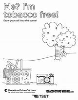 Tobacco sketch template