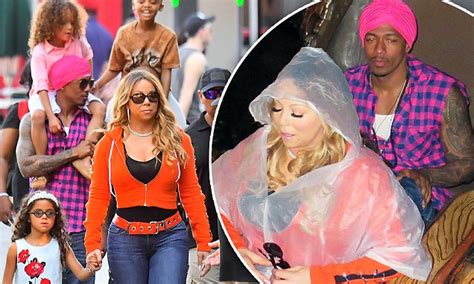 mariah carey and nick cannon take the twins to disneyland daily mail online