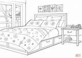 Colorear Dormitorio Ausmalen Schlafzimmer Provence Interiores Supercoloring Malvorlagen Kolorowanka Ausmalbild Childrencoloring sketch template