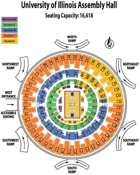 Illini Tickets Basketball Seating Chart University Of