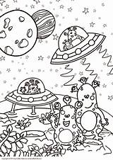 Mars Aliens Alien Colouring Kids sketch template