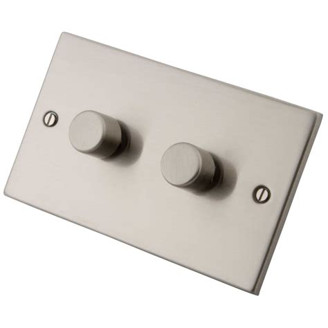 gang   dimmer   gang plate brushed stainless steel mbsd cef