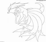 Pokemon Coloring Ninetales Pages Lineart Nine Tails Printable Drawing Sheets Pretty Deviantart Moxie2d Kids Cool Go Print Color Getcolorings Drawings sketch template