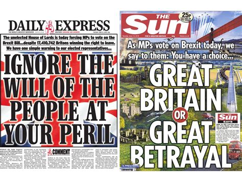 mps vow to defy ‘bullying and threatening newspaper headlines on brexit vote ‘murdoch can get