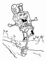 Spongebob Coloring Printable Pages Squarepants Gary Unicycling Underwater Goes sketch template