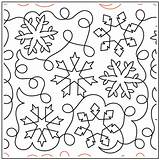 Pantograph Snowflakes Quilting Meander Deb Snowflake Uer 2992 Patterns Pattern Designs Longarm Sku Urbanelementz sketch template