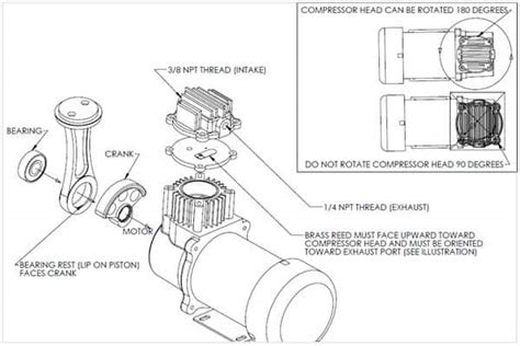 air compressor exploded view air ride suspension compressor