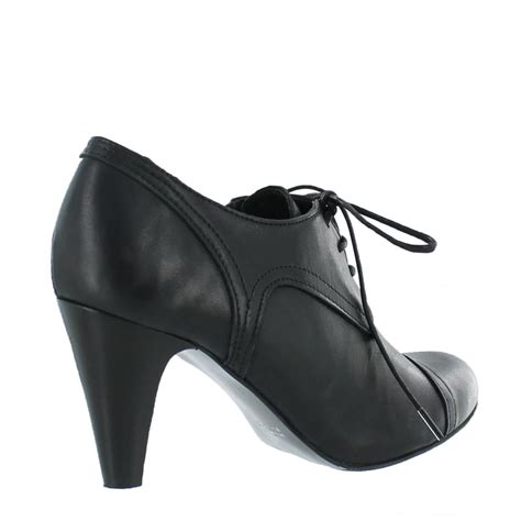 marta jonsson womens high heeled lace  shoe  womens black shoes  returns  shoes