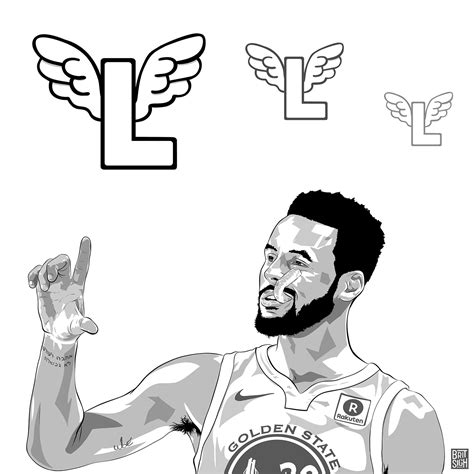 nba stephen curry coloring pages