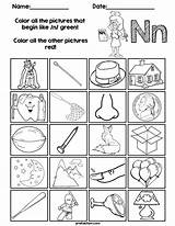 Worksheets Consonants Initial Coloring Color Grade Find Phonics Preschool Choose Board Kindergarten Alphabet Teacherspayteachers sketch template