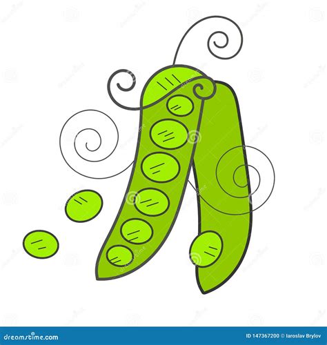 pea pod icon cartoon  pea pod vector icon  web design isolated