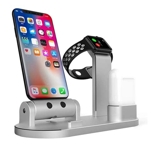 charging dock stand holder station  airpods apple  iwatch smart moderns