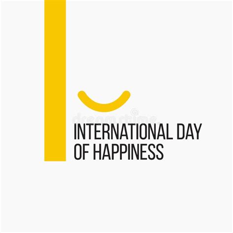 happy international day  happiness vector template design