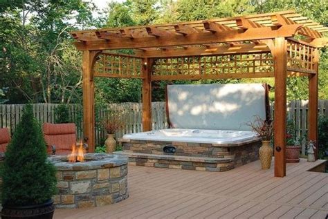 hot tub patio ideas   great combination decorfacecom