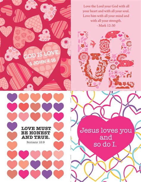 printable christian valentines cards  printable templates