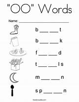 Oo Words Coloring Kindergarten Worksheets Phonics Pages School Kids Worksheet Sound Activities Sounds English Sh Spelling Fun Reading Letter Lessons sketch template