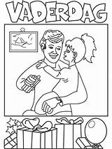 Fathers Coloring Pages Fun Kids Vaderdag sketch template