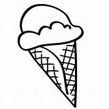 Ice Cream Coloring Pages Cone Printable Print Color Kids Bestcoloringpagesforkids sketch template