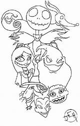 Jack Skellington Coloring Pages Christmas Getdrawings sketch template