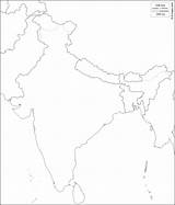 Muta Cartina Blank Boundaries Inde Principali Frontiere Citta Base sketch template