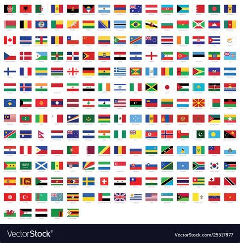 world flags   names
