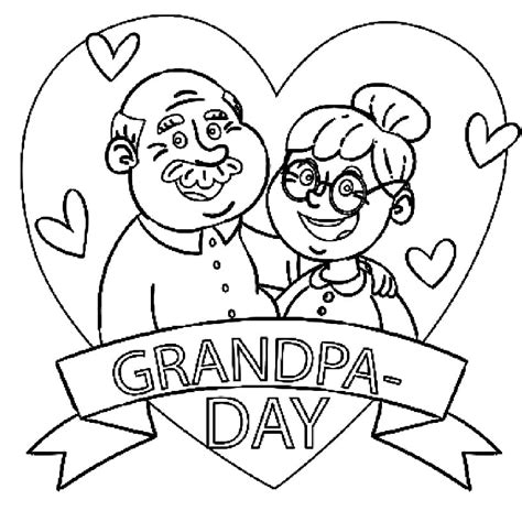 grandparents day  coloring page  printable coloring pages  kids