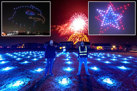 july fireworks  replaced  drones due  fire