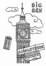 Coloriage Londres Monumentos Angleterre Lh6 Colorier Bigben Imprimir Anglaise Country Monuments Coloriages Imprimer Cucaluna Colorearimagenes Taxi Visiter Inglaterra Booth Phone sketch template