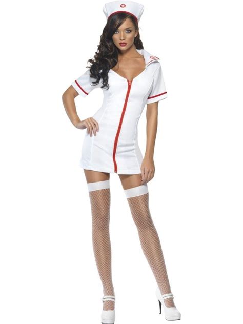 Adult Sexy Short Night Nurse Uniform Ladies Fancy Dress Hen Party