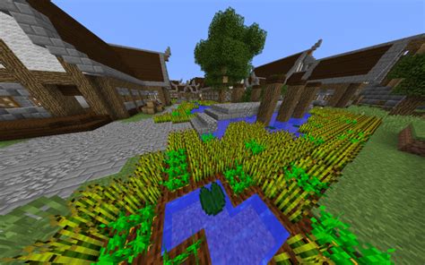 floating village built   pvparena minecraft map