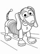 Toy Coloring Story Pages Slinky Printable Dog Pixar Characters Disney Drawing Potato Mr Head Cartoon Character Print Woody Sheets Color sketch template