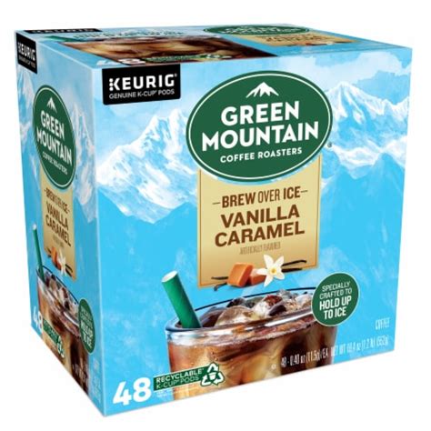 green mountain coffee roasters brew  ice vanilla caramel medium roast  cup iced coffee