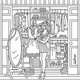 Coloring Pages Fashion Adults Adult Book Colouring Books Color Nick Jr Sheets Clothes Detailed Choose Board Therapy sketch template