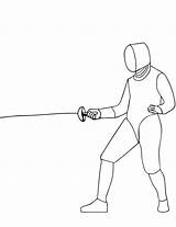 Esgrima Fencing Onlinecoloringpages sketch template