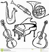 Coloring Musical Pages Instruments Instrument Music Color Getcolorings Printable sketch template